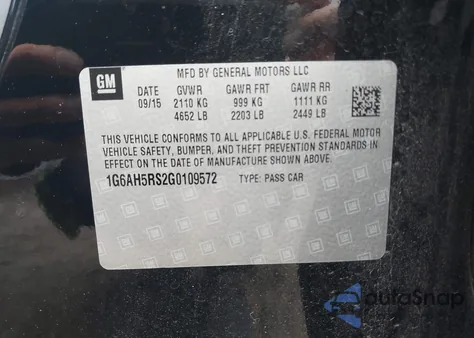 2016 Cadillac Ats Luxury Collection from USA, damaged, VIN 1G6AH5RS2G0109572